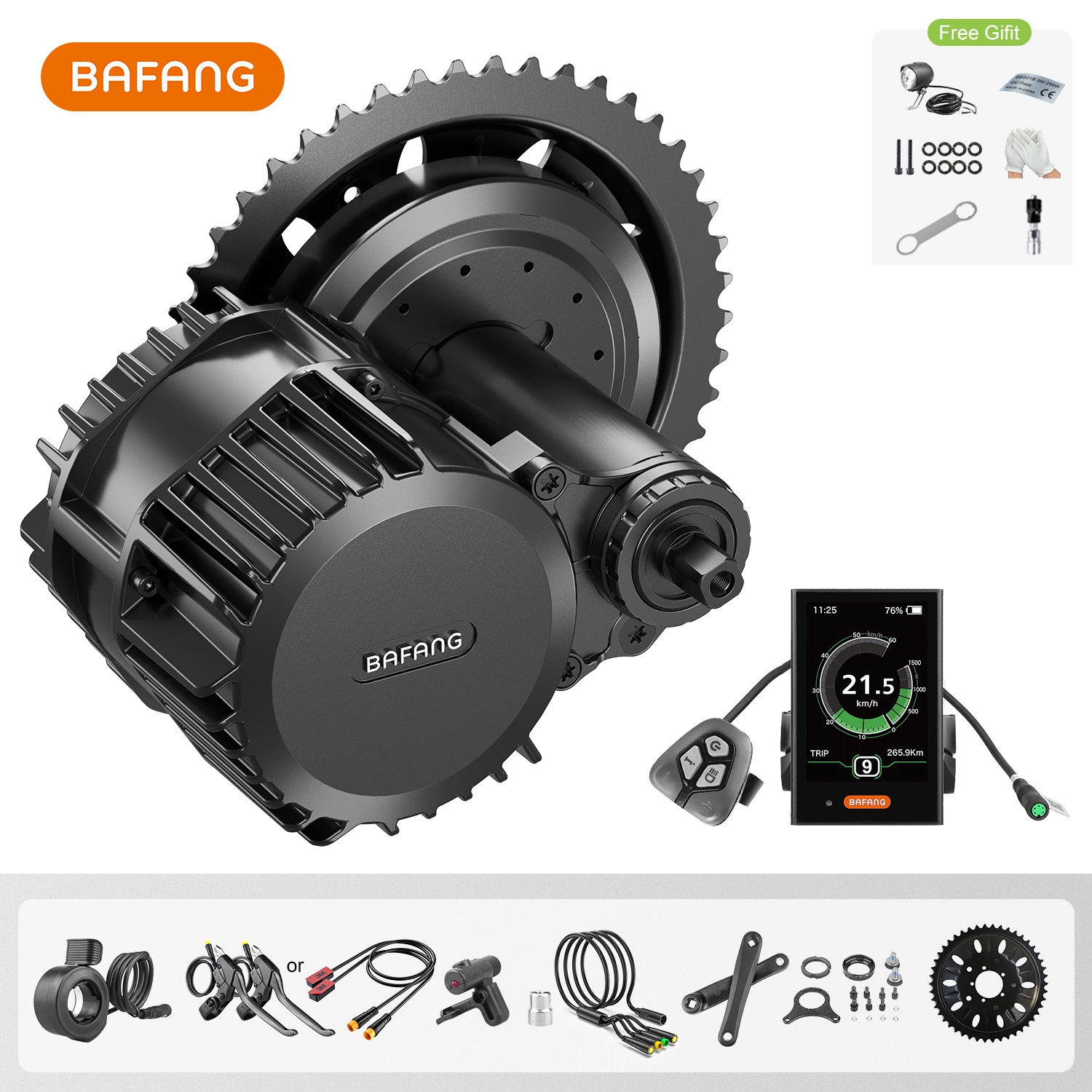 Động cơ giữa Bafang UART 48V/5 - đánh giá và giá Bafang Bbshd 1000W Conversion Kit